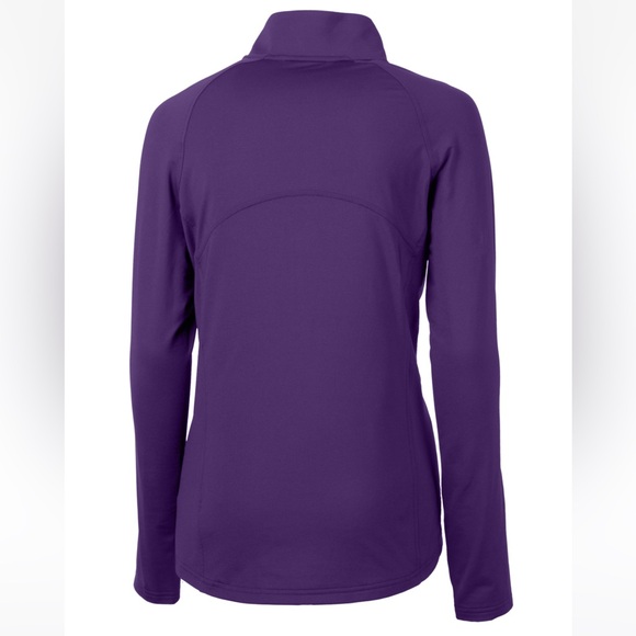Cutter & Buck Adapt Recycled Half Zip Pullover size small college purple - Picture 2 of 9